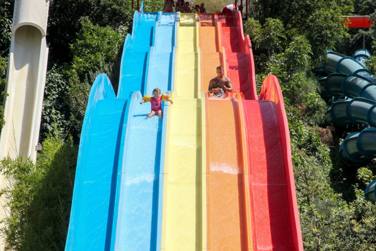 Rainbow lanes of the 5 Colors Multi Slide